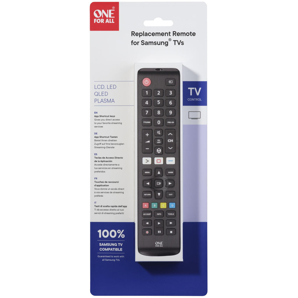 One For All Replacement TV Remote (Samsung) - JB Hi-Fi NZ