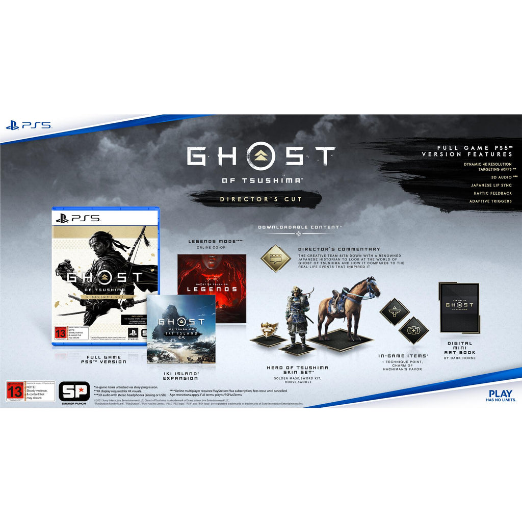 thumbnail image 2 of PS5 Ghost Of Tsushima Director's Cut – Original Box/Case Only – Replacement 2 of 4