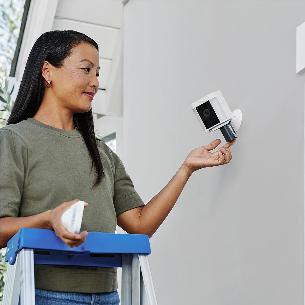Ring Spotlight Cam Plus [Battery] (White) - JB Hi-Fi NZ