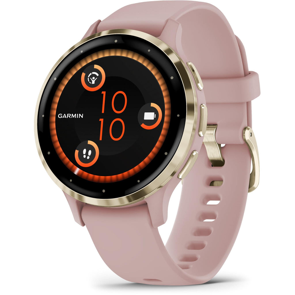 Rose Gold Watch Garmin Garmin Venu 3S Sports Watch (Dust Rose/Soft