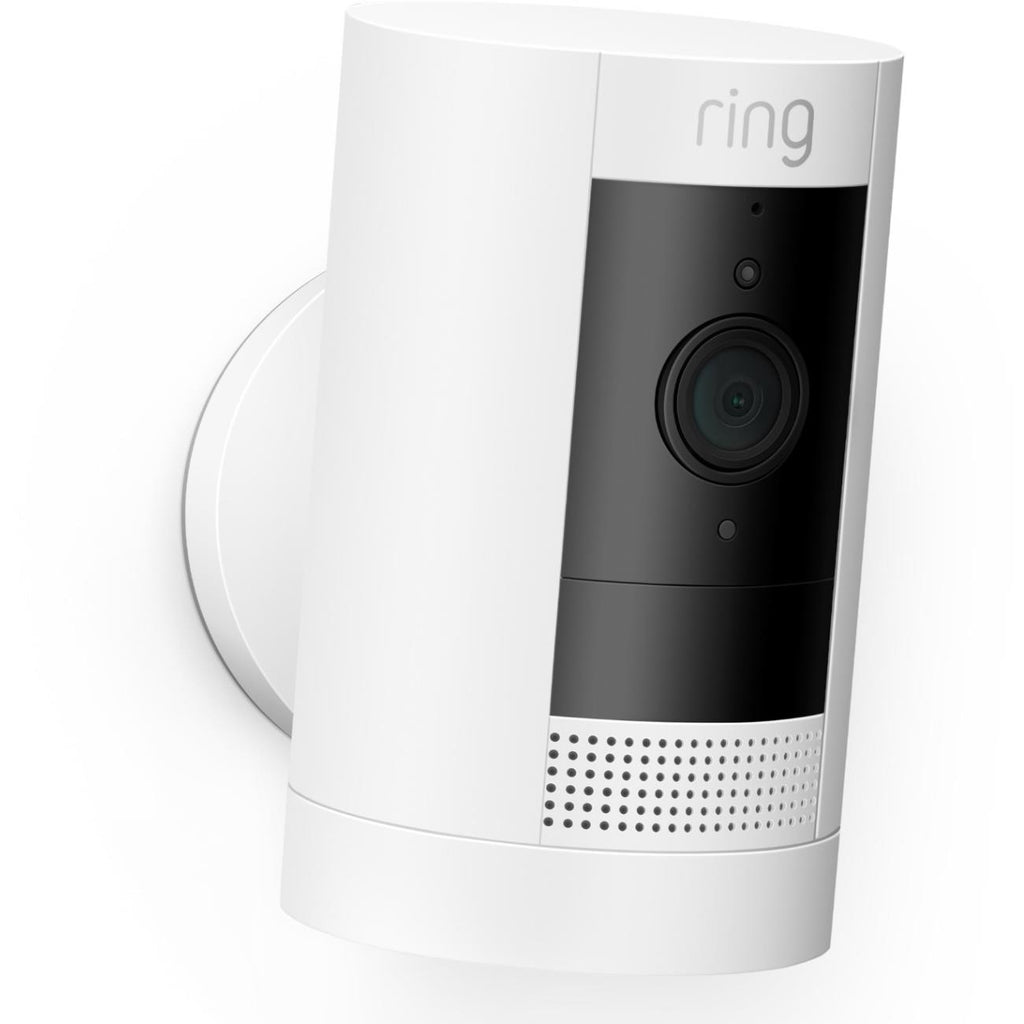 Ring Outdoor Camera [Stick Up Cam] Battery (White) - JB Hi-Fi NZ