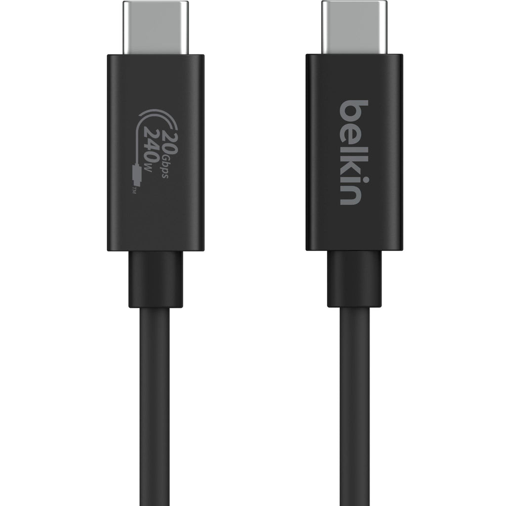 Aazon.co: Belkin Connect USB4 Cable (6.6ft/2 Power Cable), USB-C To USB-C Cable W/ 240W Power