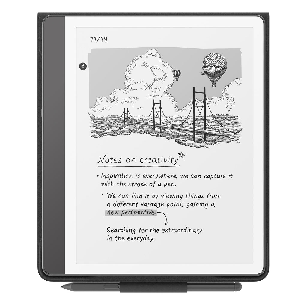 Kindle Scribe Leather Folio (Black)[2024] - JB Hi-Fi NZ