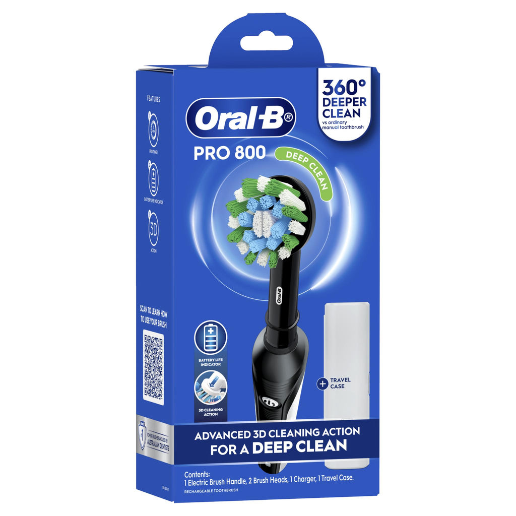 Oral-B Pro 800 Cross Action Electric Toothbrush - JB Hi-Fi NZ