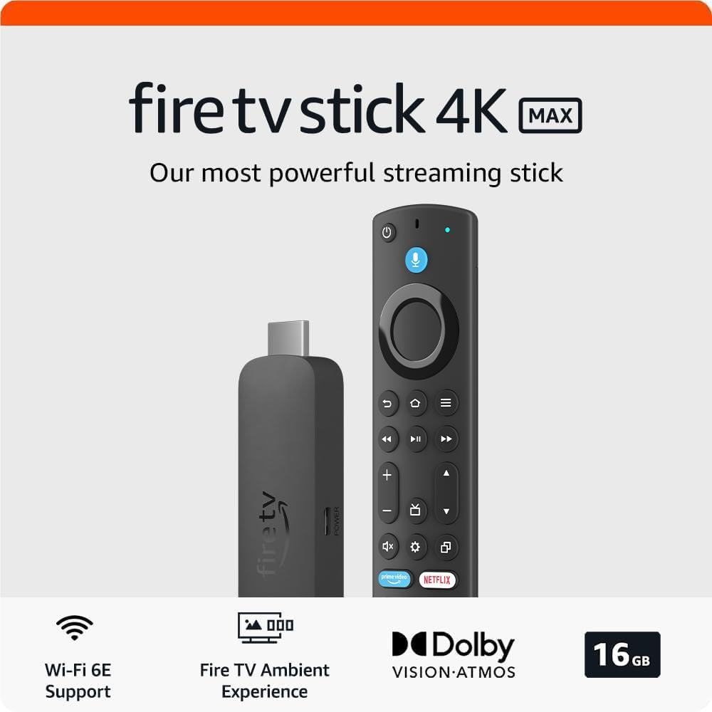 Amazon Fire TV Stick 4K Max [2024] - JB Hi-Fi NZ