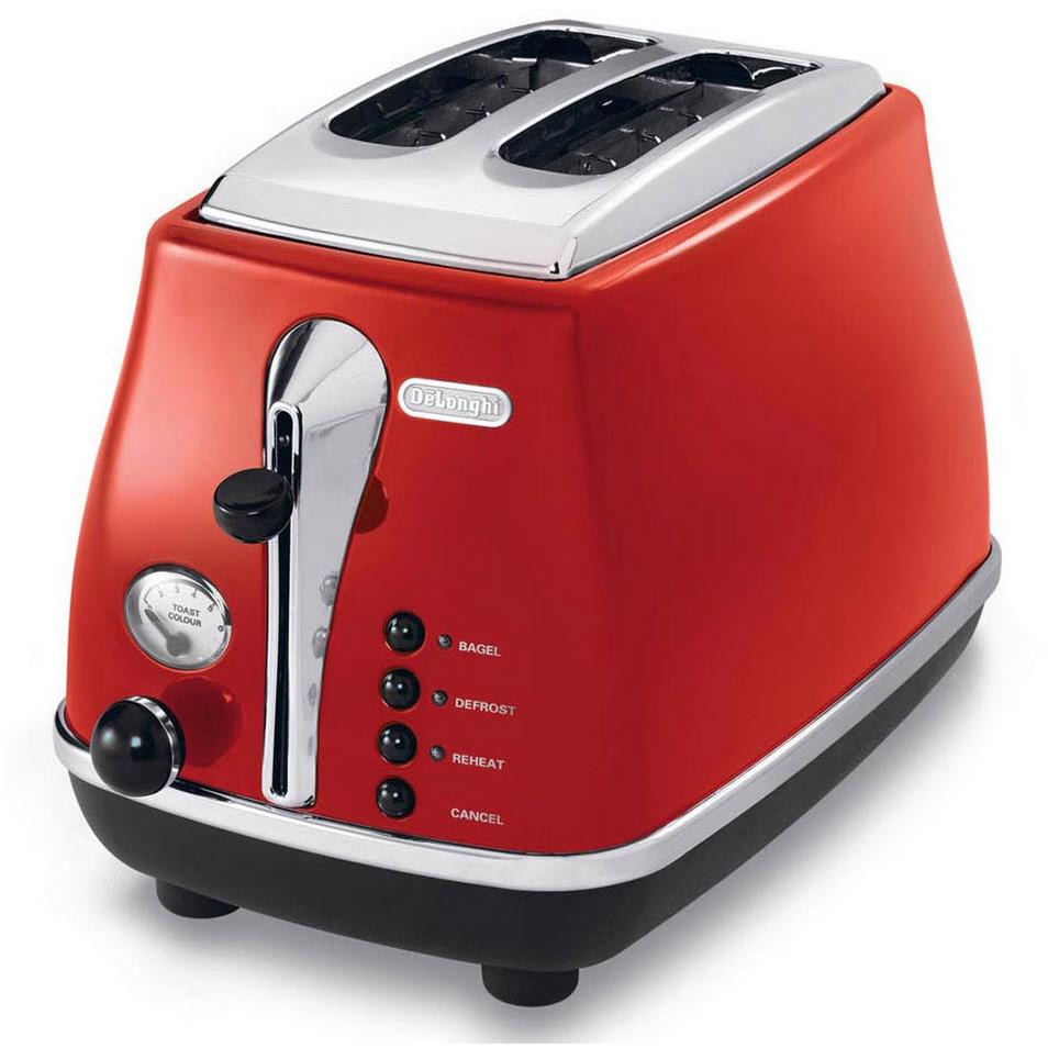 DeLonghi Icona 2 Slice Toaster (Red) JB HiFi NZ