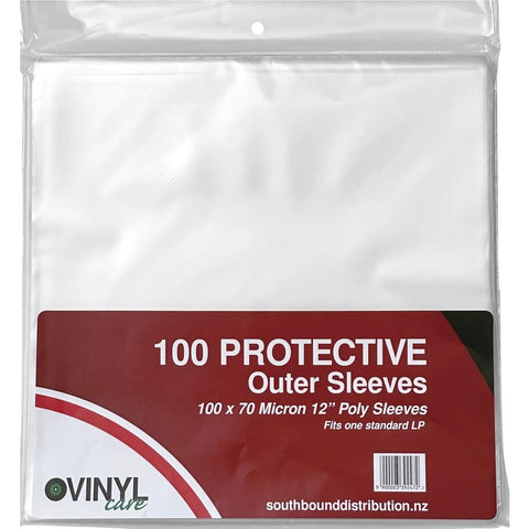 Vinyl Care Protective Outer Sleeves 100 x 70 Micron 100 Pack