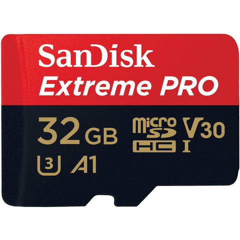 SanDisk Extreme Pro MicroSDHC UHS-I Card with Adapter (32GB)