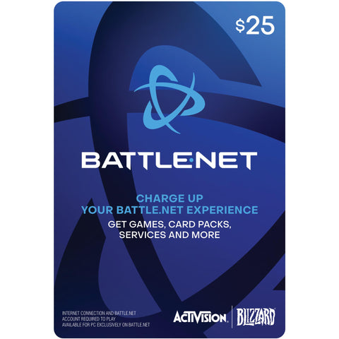 Blizzard Battle.Net $25 Gift Card (In-store Only)