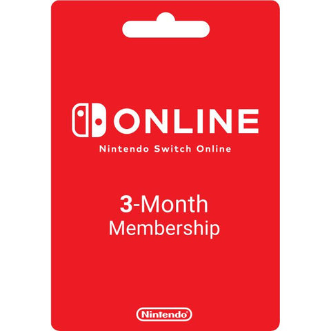 Nintendo Online 3 Month Subscription (In-store Only)