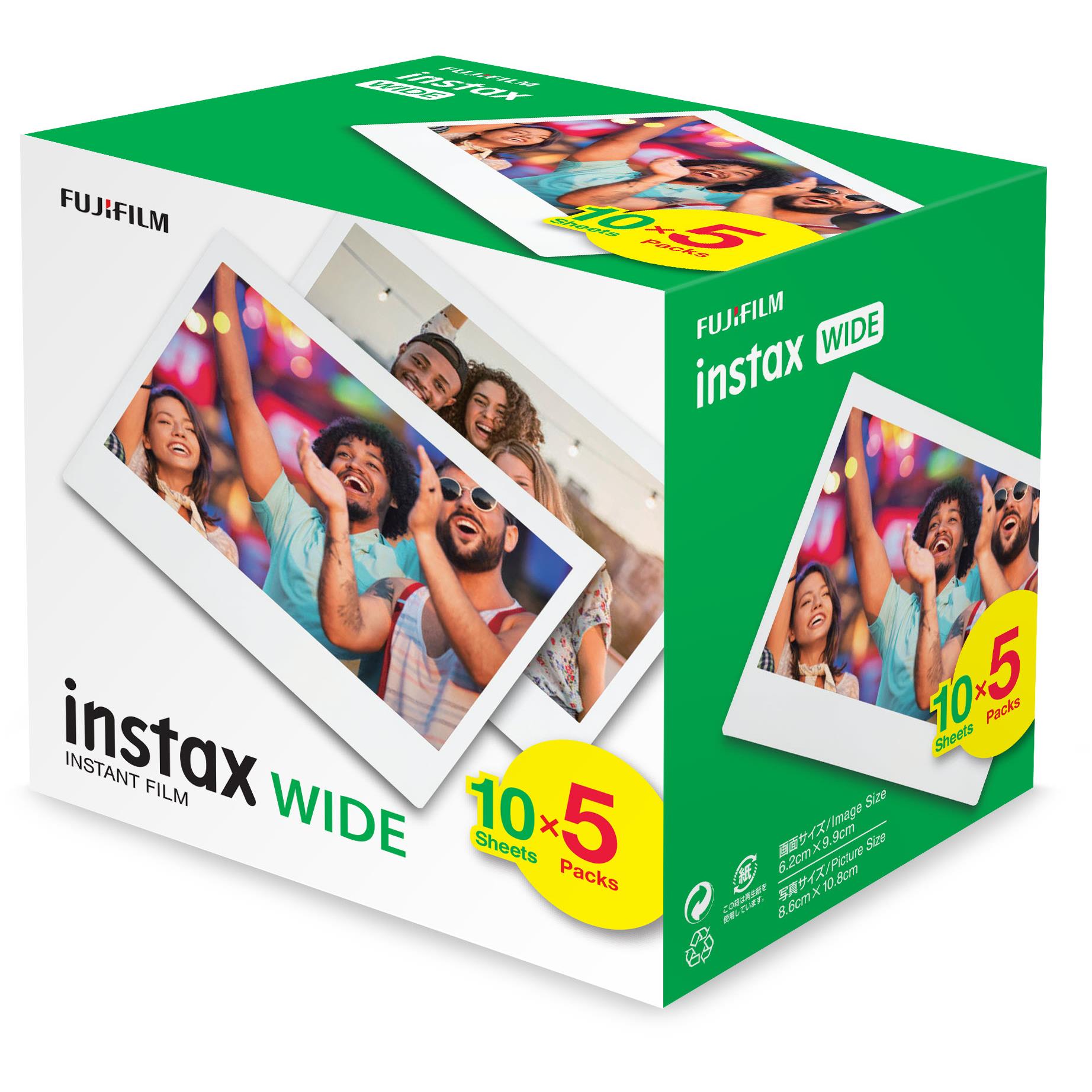 Fujifilm instax WIDE Film (50-Pack) JB Hi-Fi NZ