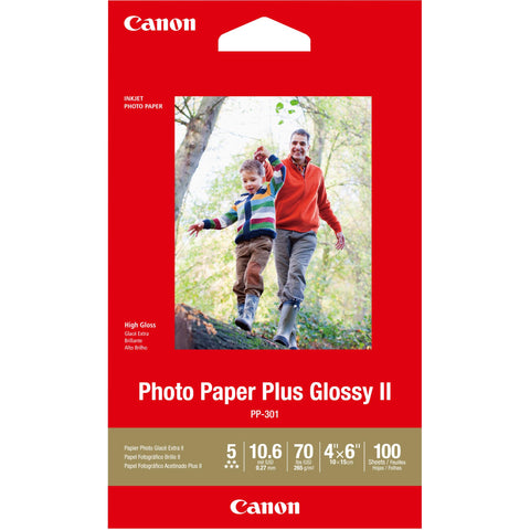 Canon Photo Paper Plus Glossy II 4" x 6" (100 Pack)