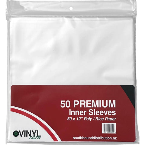 Vinyl Care Rice Paper Lined 12'' Inner Sleeves 50 Pack