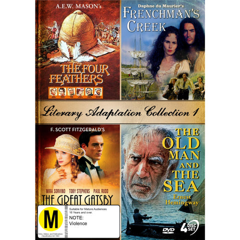 Literary Adaptation Collection 1 - Four Feathers/Frenchman's Creek/Great Gatsby/Old Man & The Sea