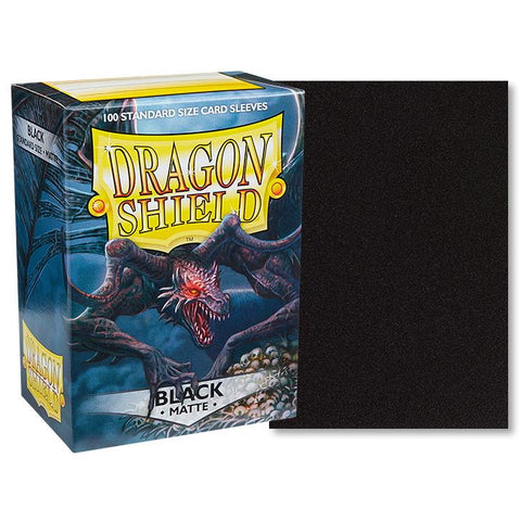 Dragon Black Matte Shield Sleeves (100 Pack)