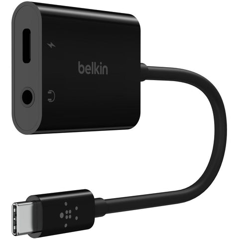 Belkin RockStar 3.5 mm Audio + USB-C Charge Adapter