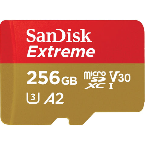 SanDisk Extreme MicroSDXC UHS-I Card with Adapter (256GB)