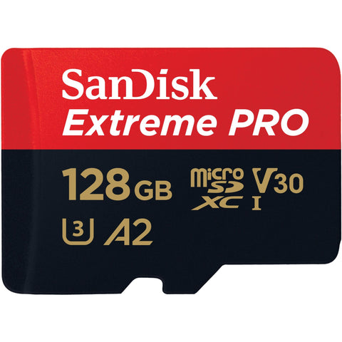 SanDisk Extreme Pro MicroSDXC UHS-I Card with Adapter (128GB)