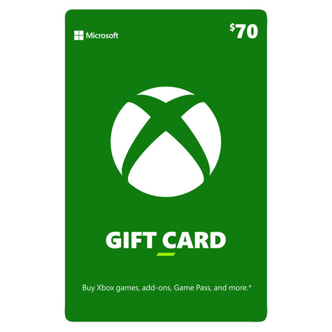 Xbox Gift Card $70 [Digital Download]