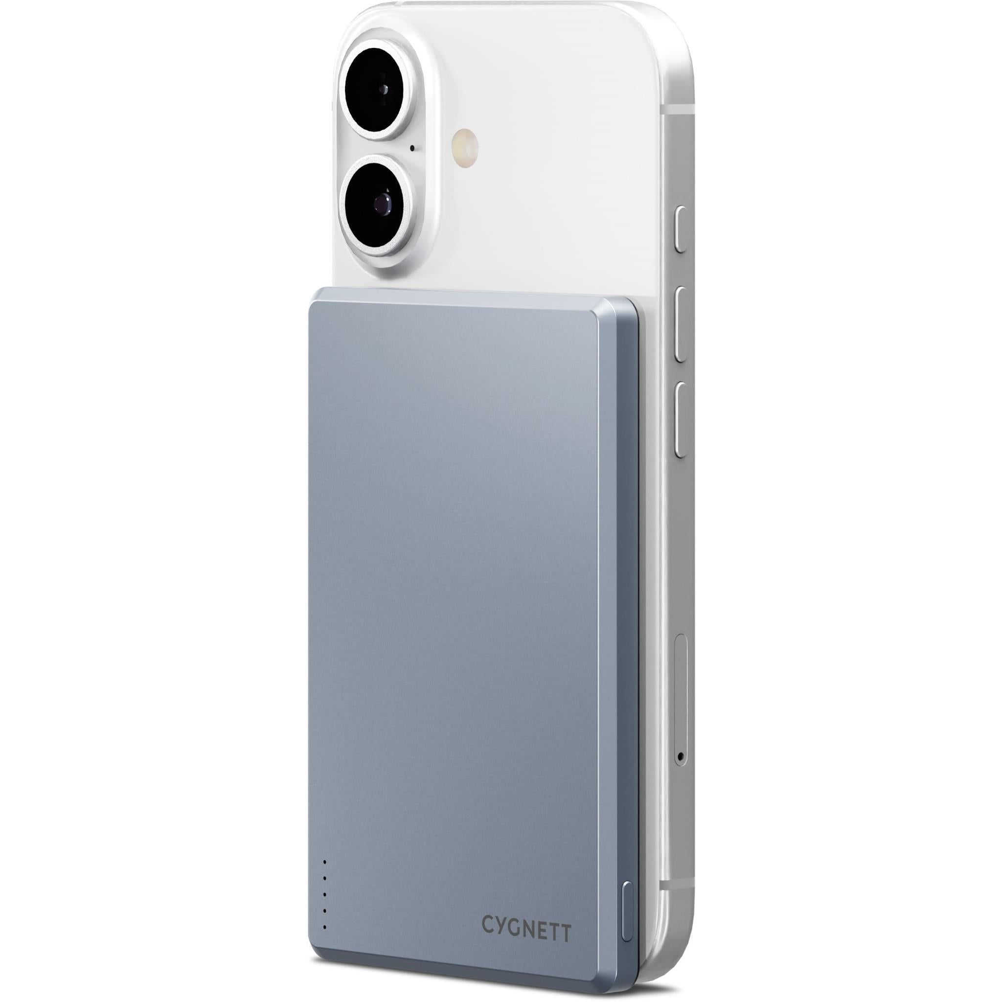 CygnettChargeConnectMagneticSlimPowerBank[5K](Blue)