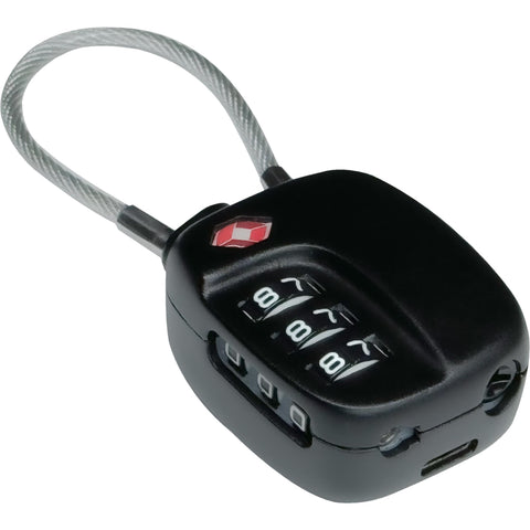 Boompods Rechargable Tracker Lock (Black)