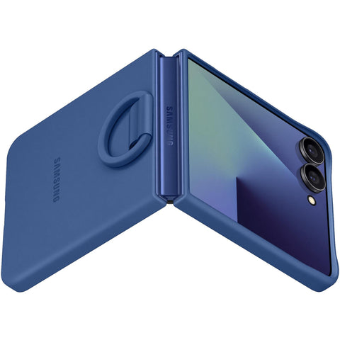 Samsung Silicone Ring Case for Galaxy Z Flip7 (Blue)
