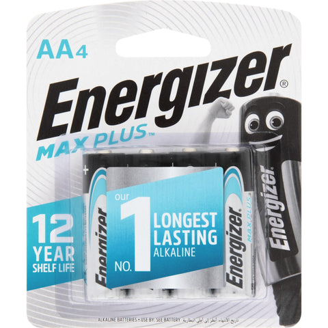 Energizer Max Plus AA Batteries (4 Pack)