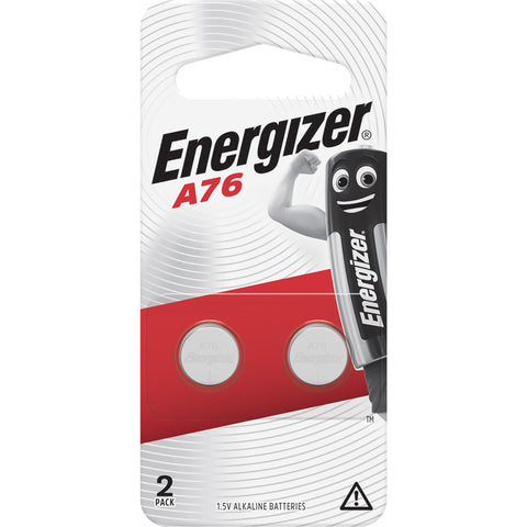 Energizer Alkaline A76 Coin Battery (2 Pack)