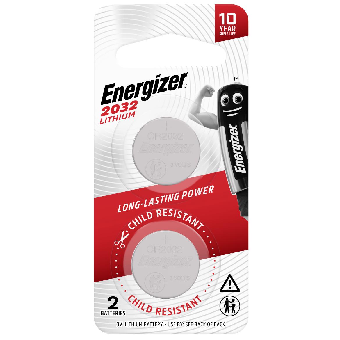 Energizer Lithium 2032 Coin Battery (2 Pack) - JB Hi-Fi NZ