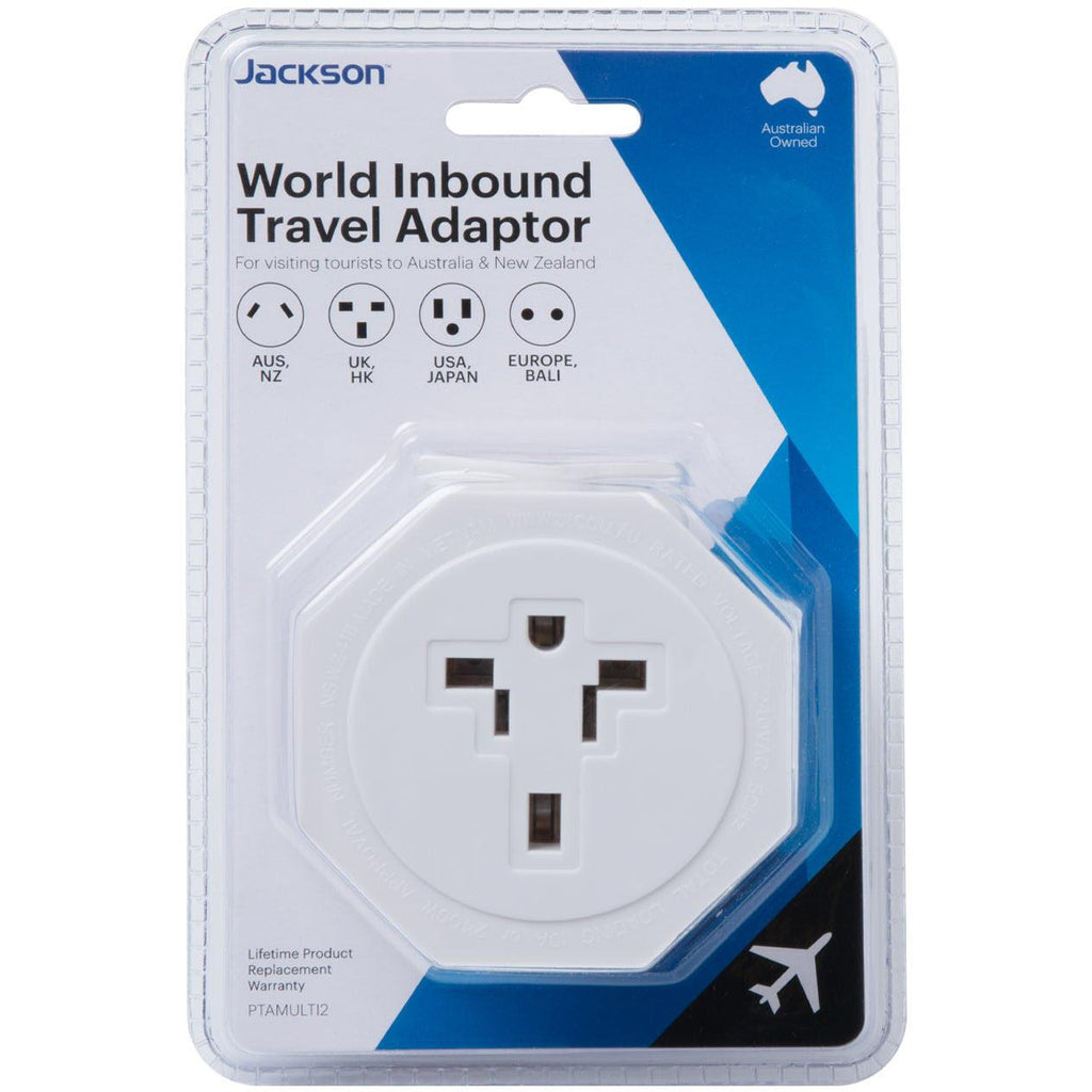Jackson Universal Inbound Travel Adaptor - JB Hi-Fi NZ