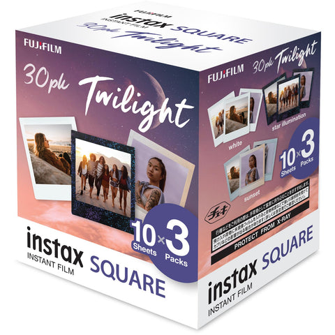 Fujifilm instax SQUARE Film (30 Pack) [Twilight]
