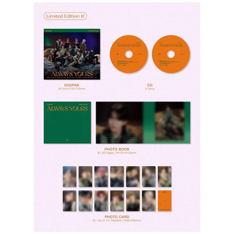 Seventeen Japan Best Album [Always Yours] Ltd Edition B