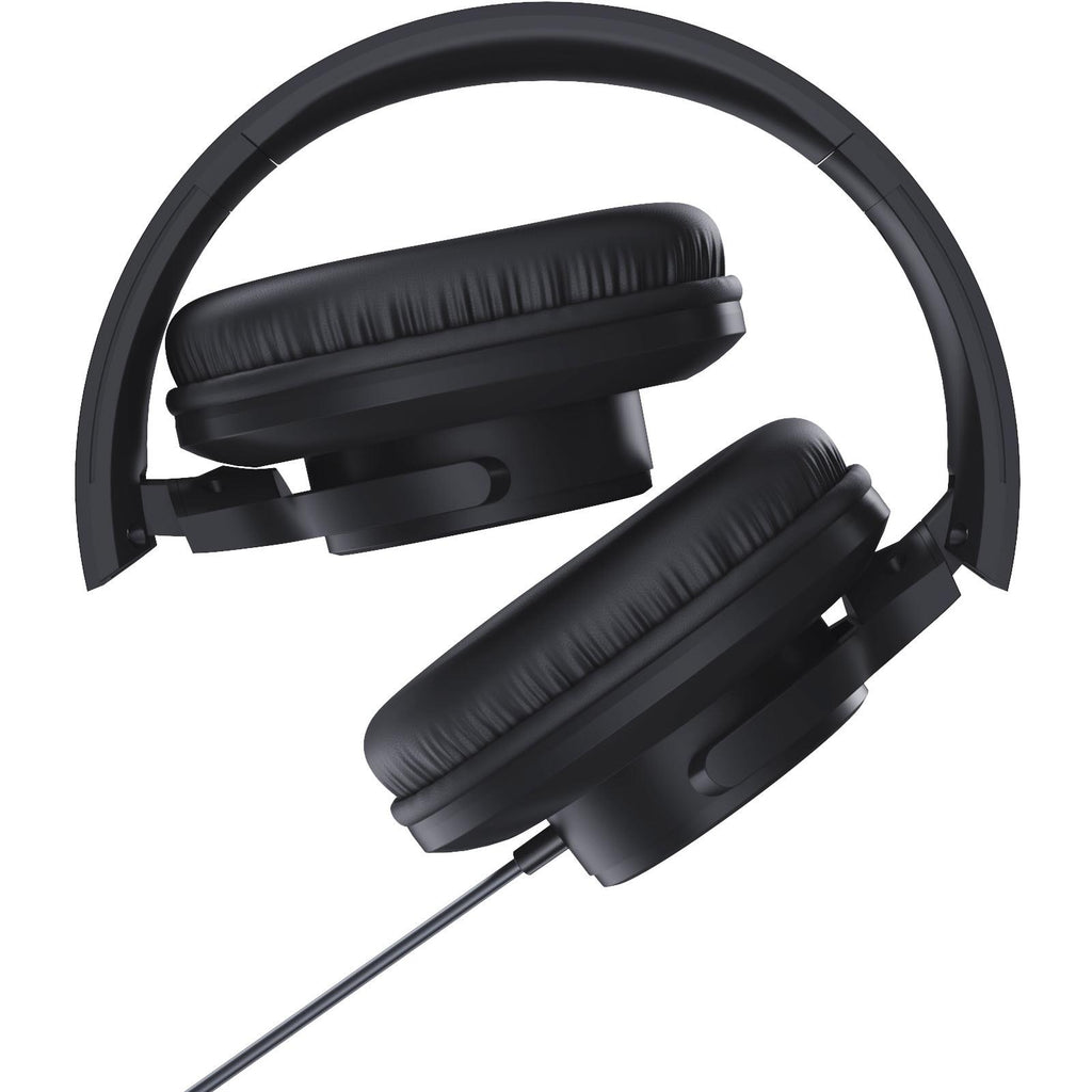 XCD Wired Foldable Over-Ear Headphones (Black) - JB Hi-Fi NZ