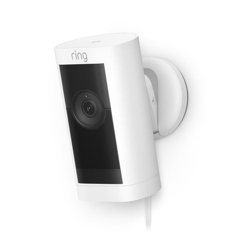 Ring Pro Indoor/Outdoor Security Camera [Stick Up Cam] Plug-in (White)