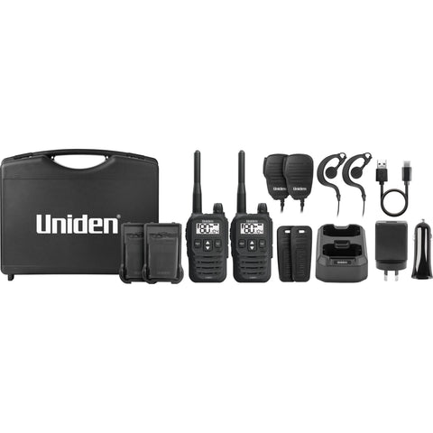 Uniden UH825 80 Channels 2 Watt UHF Handheld Tradies Pack (Twin Pack)