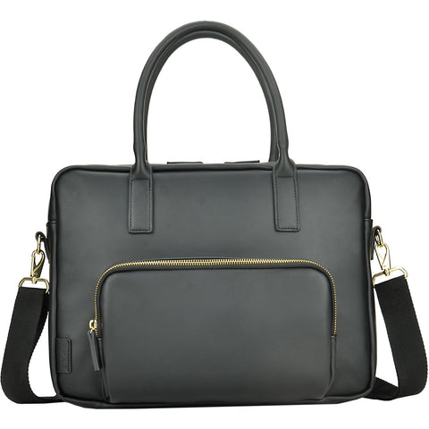 Generation Earth Berlin Recycled 13.3"-14.1" Laptop PU Ladies Briefcase (Black)