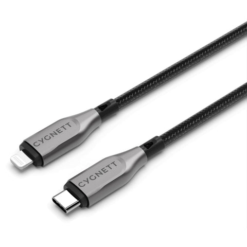 Cygnett Armoured Lightning to USB-C Cable (50cm) [Black]