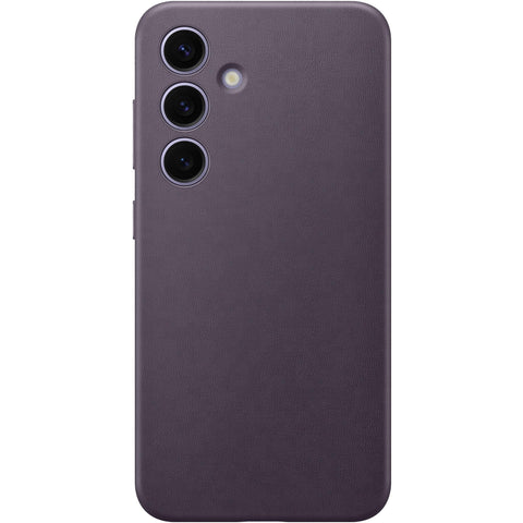 Samsung Faux Leather Case for Galaxy S24 (Dark Violet)