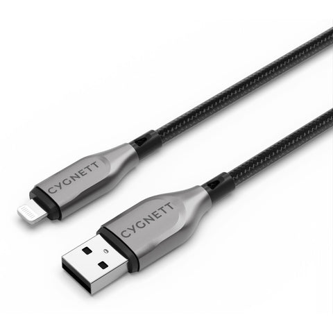 Cygnett Armoured Lightning to USB-A Cable (50cm) [Black]
