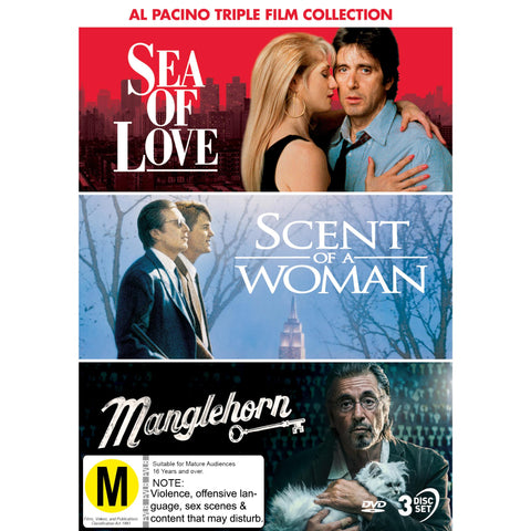 Al Pacino: Triple Film Collection (Sea Of Love/Scent Of A Woman/Manglehorn)