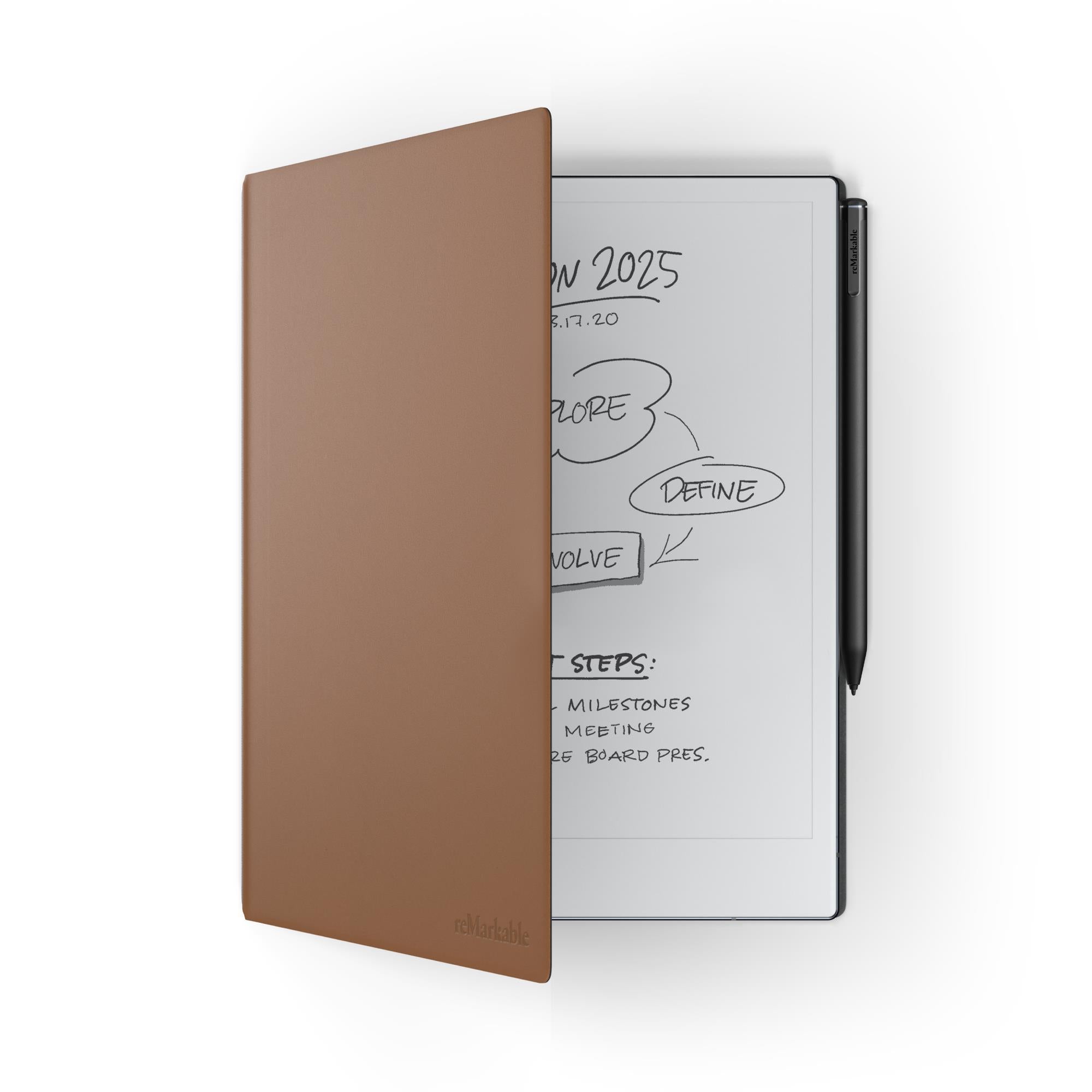 reMarkable Premium Leather Book Folio for reMarkable 2 Paper