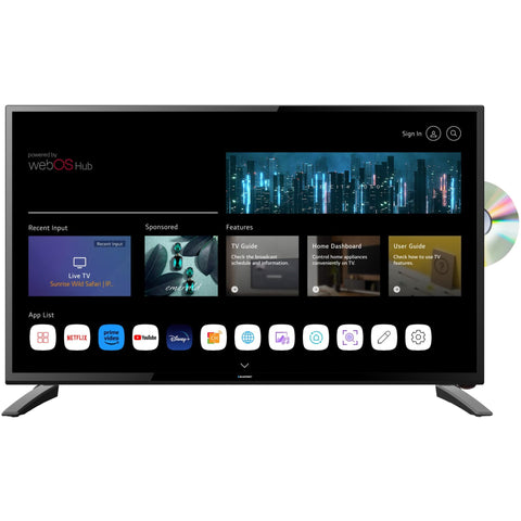 Blaupunkt 24"  Full HD Smart WEBOS TV with DVD and 12V Car Charger