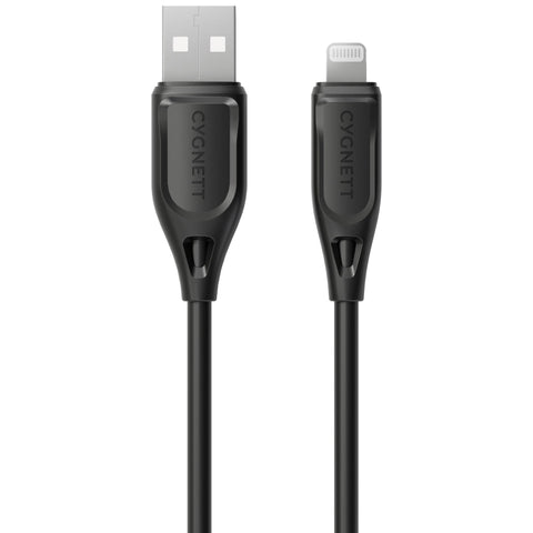 Cygnett Charge & Connect Lightning to USB-A Cable V2 [1.2m] (Black)
