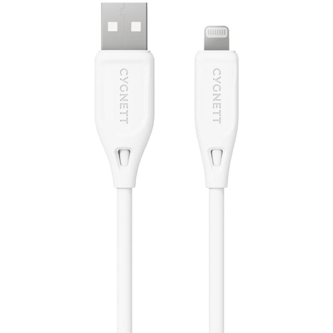 Cygnett Charge & Connect Lightning to USB-A Cable V2 [2.2m] (White)