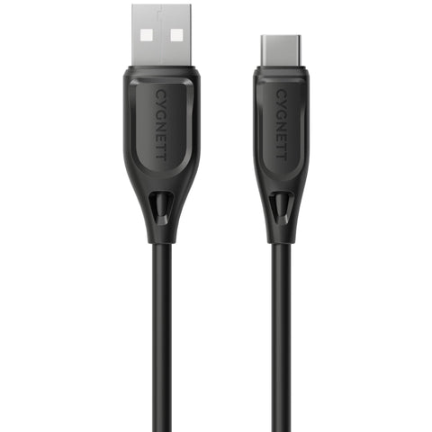 Cygnett Charge & Connect USB-C to USB-A 2.0 Cable V2 [1.2m] (Black)