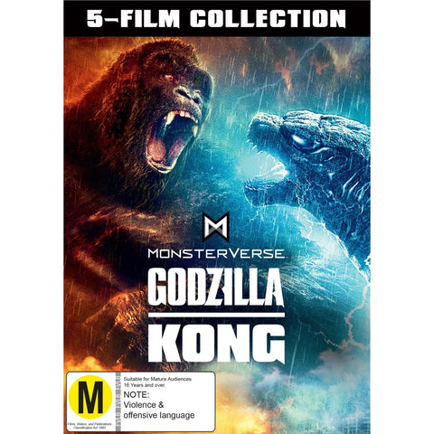 Godzilla Kong MonsterVerse 5-Film Collection