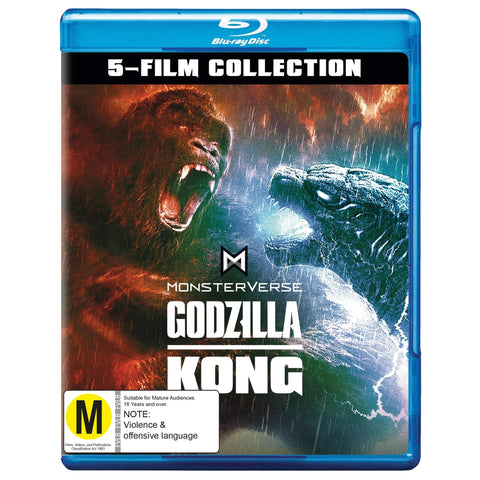 Godzilla Kong MonsterVerse 5-Film Collection