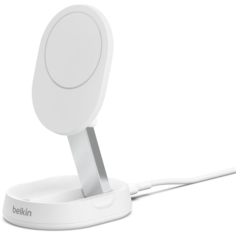 Belkin BoostCharge Pro Convertible Magnetic Qi2 Charging Stand (White)