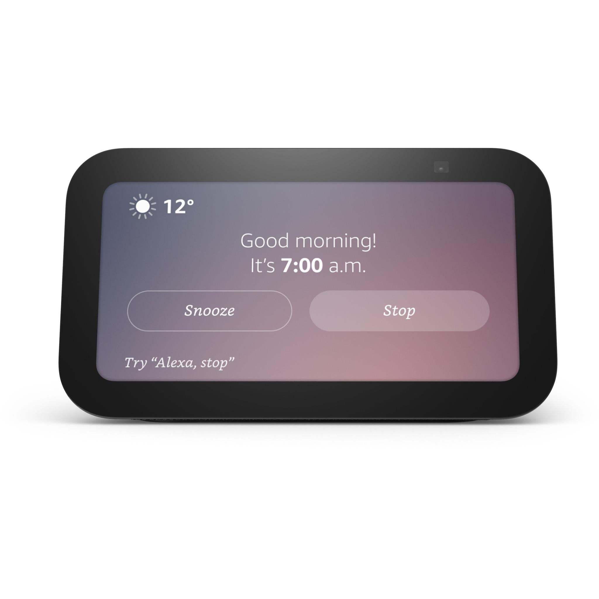 Amazon Echo Show 5 with Alexa [3rd Gen] (Charcoal) - JB Hi-Fi NZ