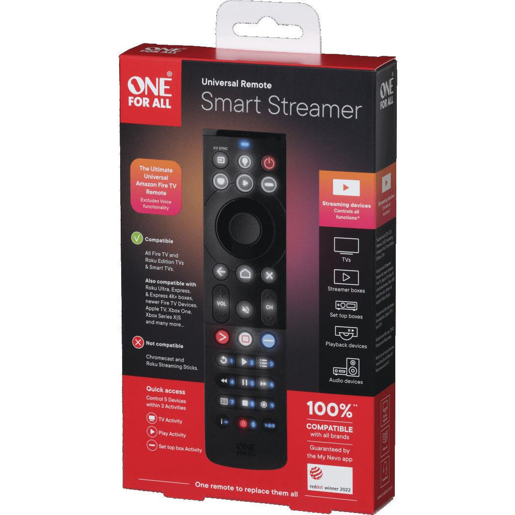 One Remote One For All Smart Streamer Remote Control - JB Hi-Fi NZ